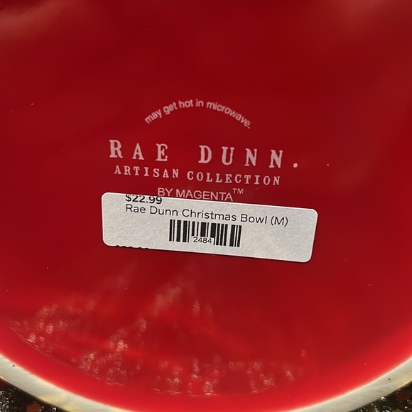 NWT medium Rae Dunn “Happy Howlidays” dog / puppy bowl — GIFTABLE - Picture 7 of 7